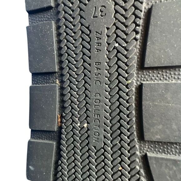 Zara Basic Black Lace Satin Sneakers Size 37 6.5 - Picture 9 of 12